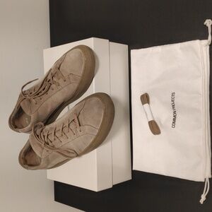 Common Projects Achilles Low suede sneakers - size 43 (9UK) - Taupe
